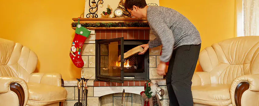 Rusted Metal Fireplace Restoration in Casas Adobes, Arizona