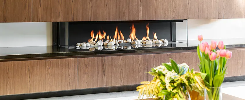 Double-height Fireplace Design Refurbishment in Casas Adobes, Arizona